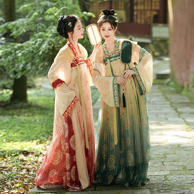 Hanfu sukienka damska starożytna chińska piosenka dynastii Hanfu zestaw damski przebranie na karnawał impreza letnia sukienka Hanfu 3 szt. Zestawy dla kobiet