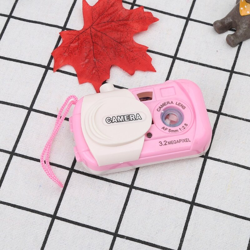 Mini cámara simulación juguete proyección para niños, fácil agarre para cámara juego, envío previo