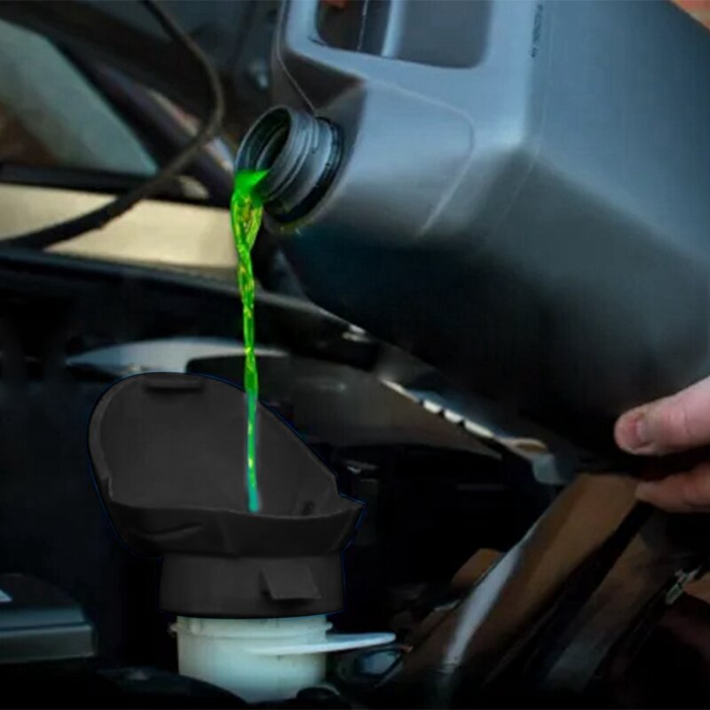 Car Black Kettle Cover Glass Water Filling Spray Kettle Cover Replacement 6V0955485 000096706 For  Volkswagen Skoda