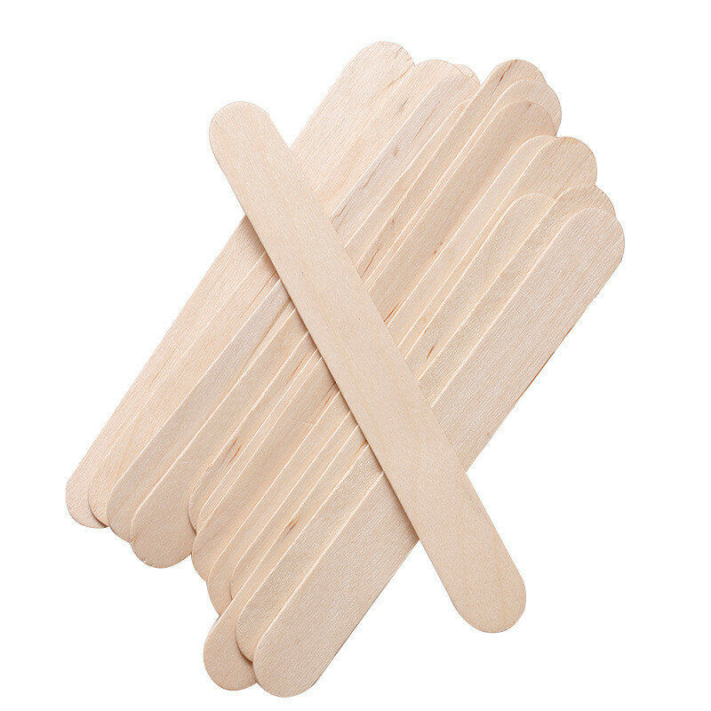 100pc Wooden Waxing Stick Hair Remove Disposable Spatula Bean Body Beauty Tool Face Eyebrows Applicator Depilation Wooden Stick