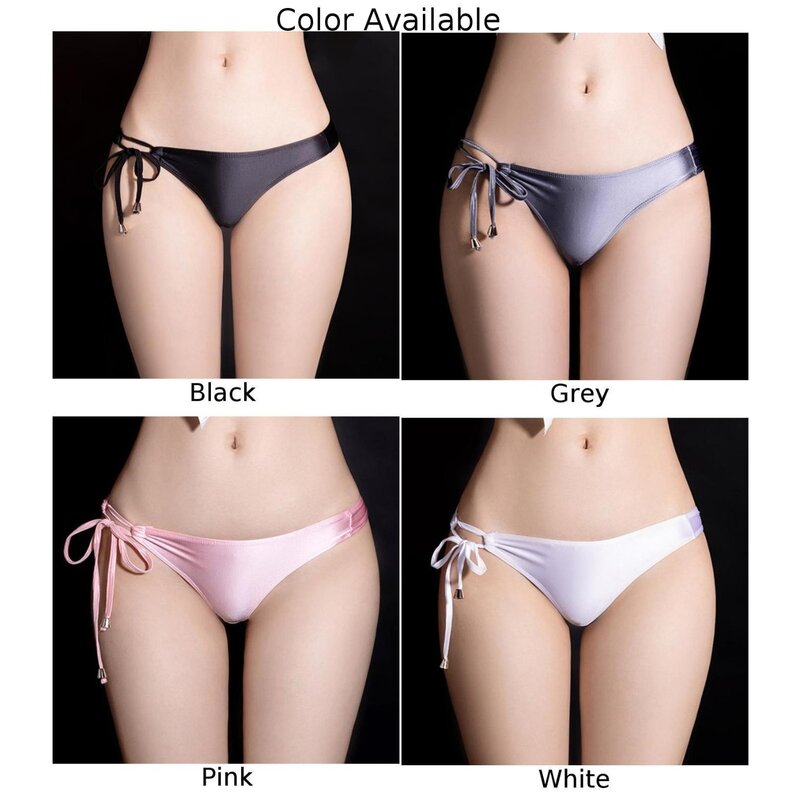 Womens Sexy Underwear Comfortable Breathable Knickers Low Rise Lightweight Panties G-string Thongs Straps Briefs Thin Nightwear