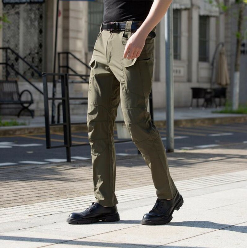 Pantalones Cargo tácticos para hombre, pantalón clásico de camuflaje militar con múltiples bolsillos, ideal para senderismo al aire libre
