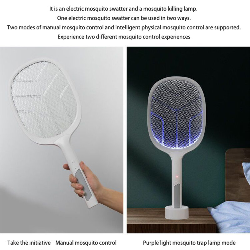 2 in 1充電式電気蚊よけ,双方向家庭用安全ランプ,リチウム電池を殺す超蚊