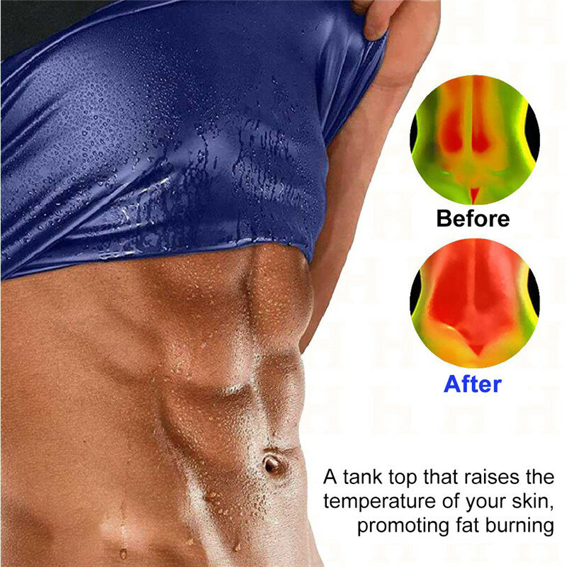 Men Women Sauna Suit Trapping Shapewear Sweat Body Shaper Vest Corset Slimmer Compression Thermal Fitness Workout Shirt