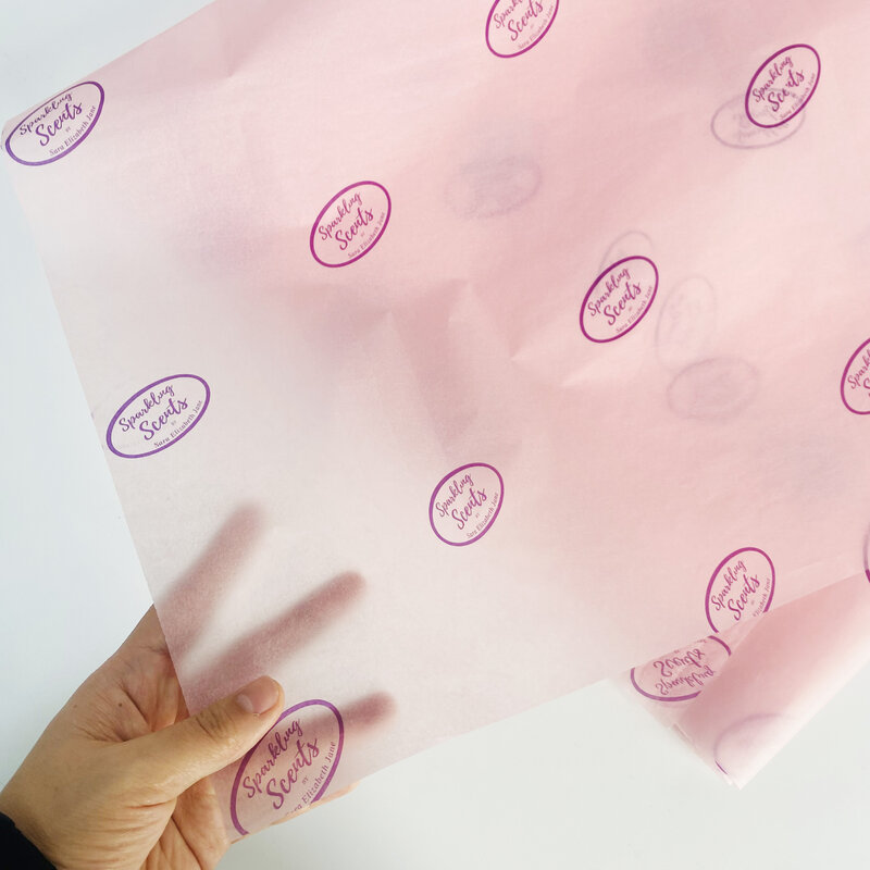 핑크 티슈 페이퍼 인쇄 티슈 페이퍼 의류 책 신발, 맞춤형 포장