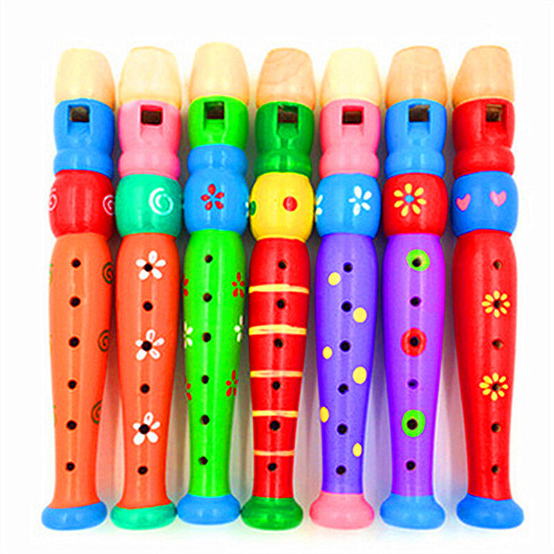 Instrumento musical de flauta curta para crianças, instrumento de sopro para crianças, bebê aprendendo, instrumentos musicais educativos