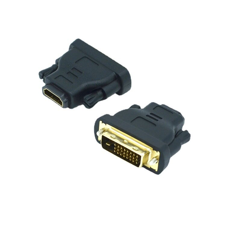 DVI-D 24-1 Pin Male To HDMI-compatible Female M-F Adapter Converter for HDTV LCD Monitor 1Pcs X M-F Adapter Converter SD&HI