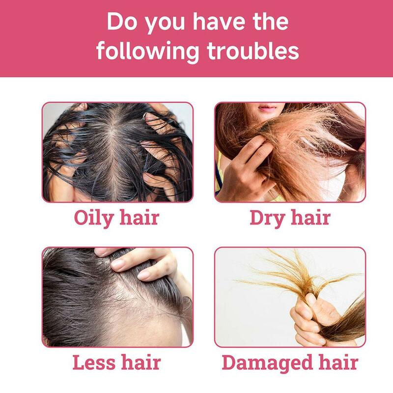 Aceite esencial para el cuidado del cabello seco, aceite nutritivo para el refuerzo del cuero cabelludo, reparación de puntas abiertas, 59ml