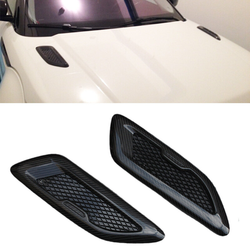 For Land Rover Evoque Carbon Fiber Modified Hood Air Vent 2014-2015 Leaf Panel Side Air Vent Decoration Car Accessories