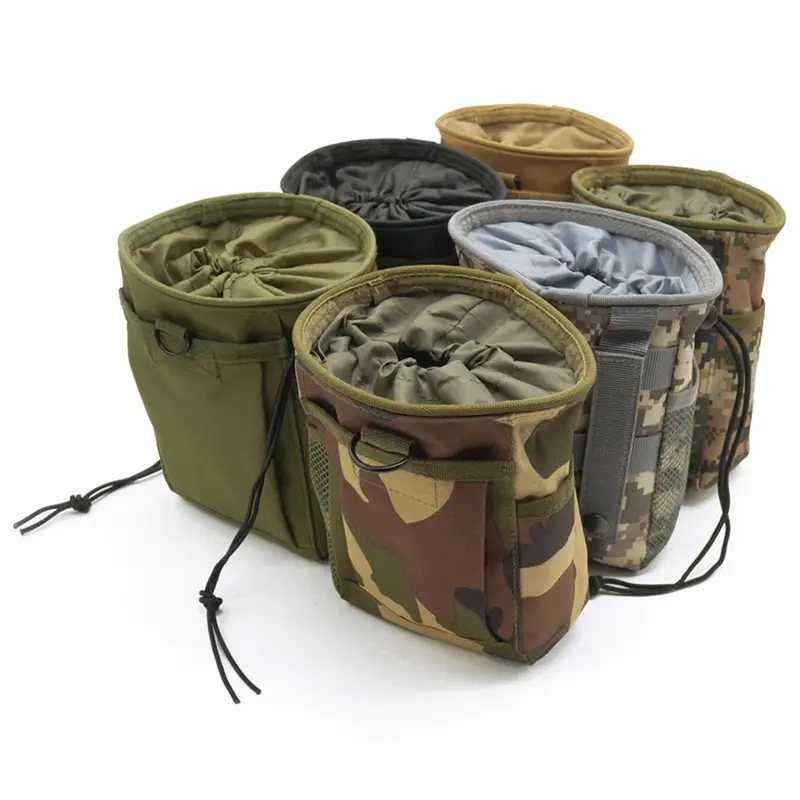 Tactical Molle 800D Nylon Dump Drop Pouch, Reciclar Pacote de Cintura, Munição Sacos, Airsoft Acessórios militares, ao ar livre, 3-5L