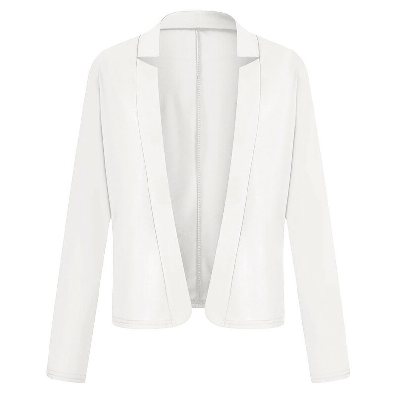 Blazers brancos finos para mulheres, blazer feminino, manga longa, ponto aberto, casacos finos, tops pretos femininos, primavera, verão, 2022