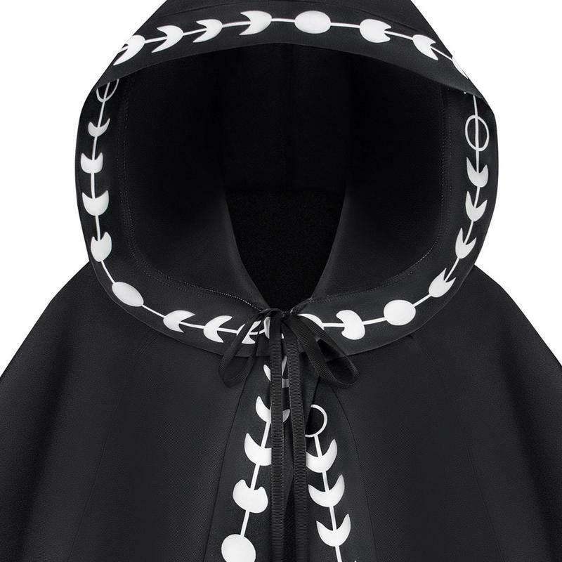 1 Pc New Halloween Hooded Cloak for Kids Gothic Retro Hooded Wrap Cloak Cosplay Accessories for Dress-Up Halloween Photos Stage
