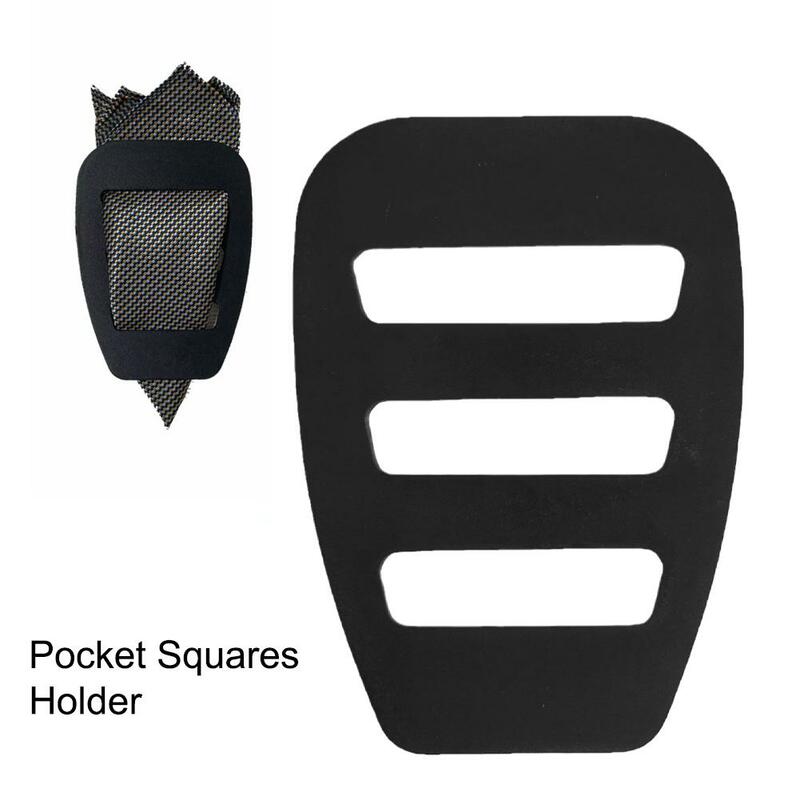 1 pz tasca quadrati titolare fazzoletto di seta custode organizzatore Clip di fissaggio per abiti da uomo smoking giacche gilet accessori W6X6
