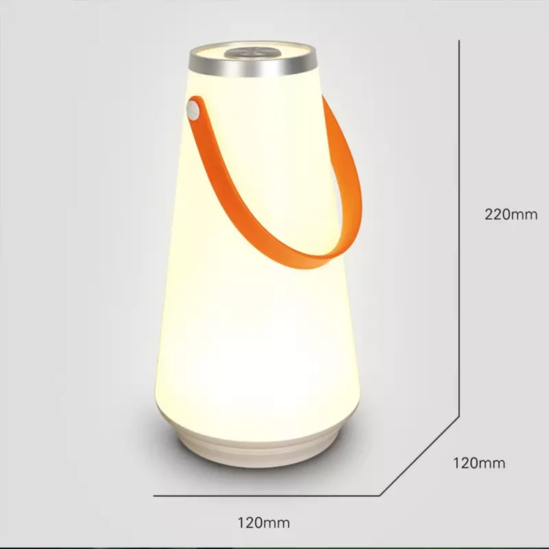 Przenośna dotykowe światło LED z na biurko z akumulatorem lampa do namiotu lampka nocna na biwak na zewnątrz