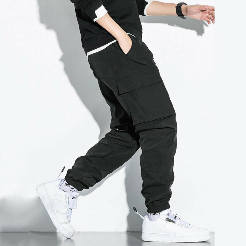 Nieuwe Heren Casual Broek Business Stretch Slim Fit Elastische Taille Jogger Koreaanse Klassiek Zwart Grijs Mannelijk Merk Casual Broek