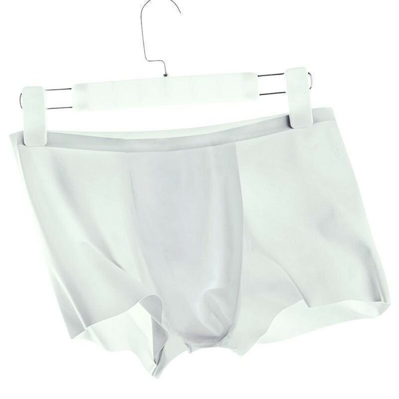 Cuecas boxer sexy para homens, roupas íntimas finas e transparentes, shorts respiráveis, ver através do tronco, lingerie erótica, roupa de calcinha, cuecas