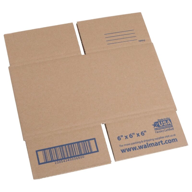 Bolígrafo + engranaje cajas de envío recicladas, 6 pulgadas L x 6 pulgadas W x 6 in. H, 30-Count