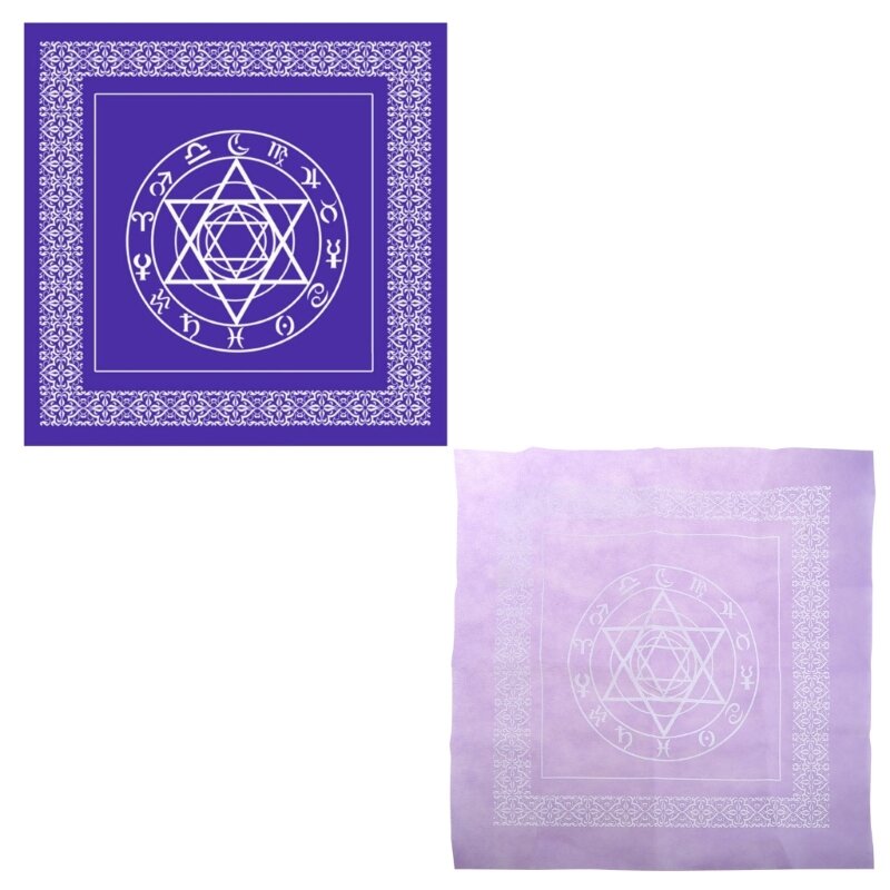 652D Square Pendulum Divination Altar Tablecloth Board Game Card Pad Runes Table Altar Cloth Metaphysical Board Game Mat