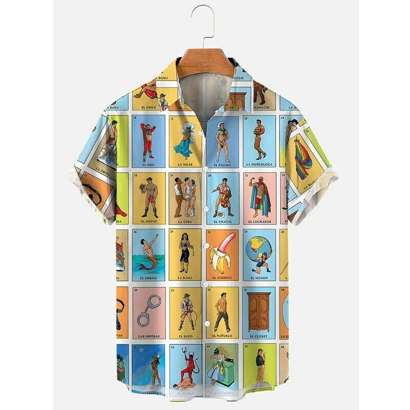 Harajuku Impressão 3D Hentai Estilos Camisas, Padrões Sexy, Gráfico Camisas Curtas, Moda Masculina, Blusas Frescas, Roupas de Verão, Nova