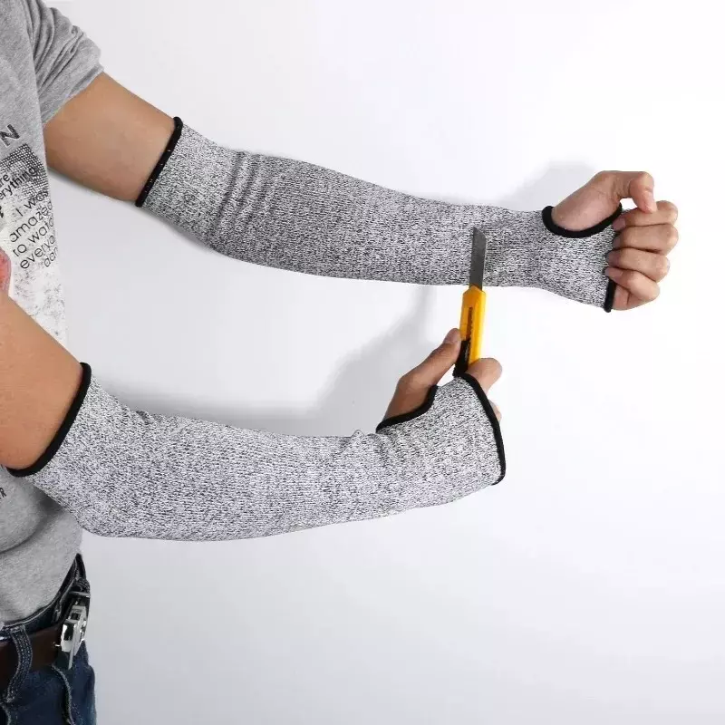1 szt. Rękaw z wyciętym ramieniem na poziomie 5 HPPE odporna na rękawice ochronne ochrona ramienia zapobiegająca przebiciu dla przemysłu samochodowego