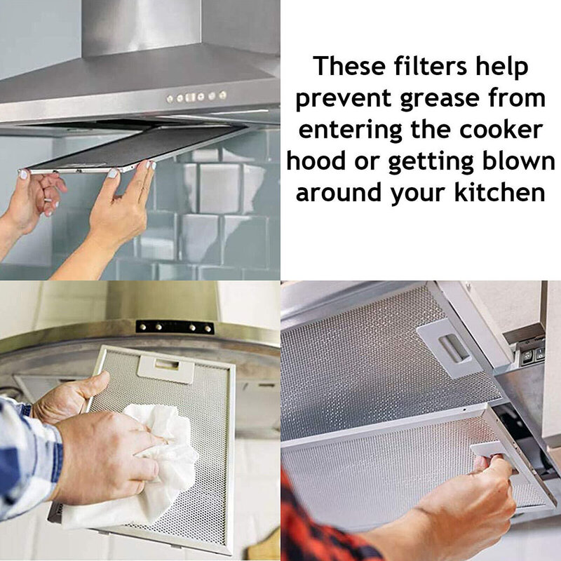 Filter Durable And Practical Cooker Hood Filters Metal Mesh Extractor Vent Filter 270 X 250mm High Quality Kitchen Tools