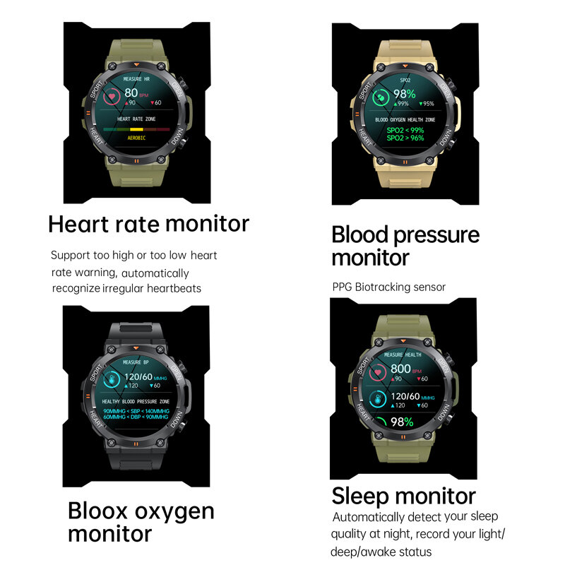 CanMixs reloj inteligente hombre IP68 resistente al agua Bluetooth llamadas deportivo Monitor de salud Monitor de sueño/frecuencia cardíaca/oxígeno en sangre 2023 smartwatch mujer android SMS Recordatorio reloj hombre