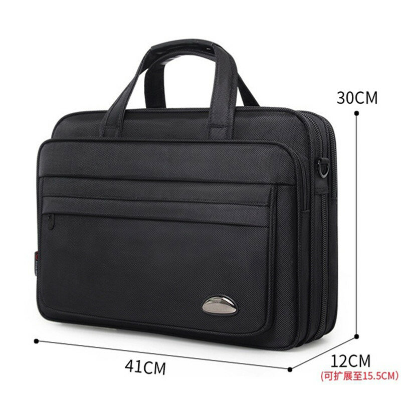 남성용 비즈니스 서류 가방, 하이 퀄리티 옥스포드 핸드백 15.6 인치 노트북 가방, 대용량 숄더 메신저 백, 패션