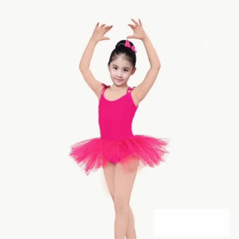 Children's Dance Sling Ballet Dance Costumes Exercise Clothes Girls Small Princess Fluffy Skirt