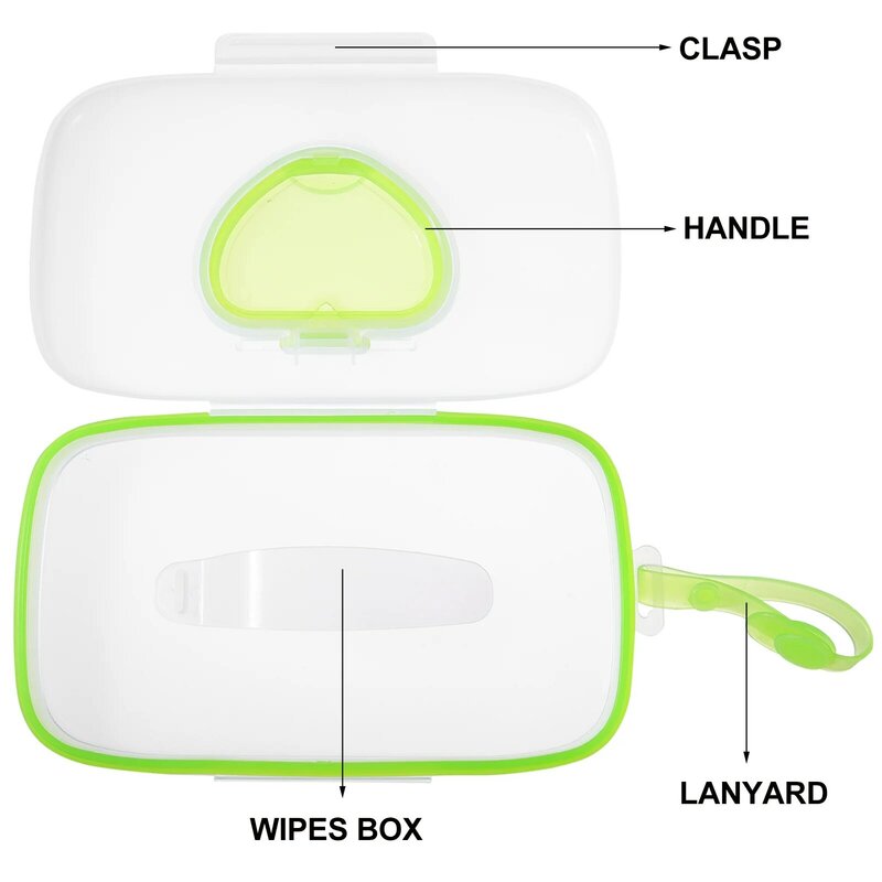 Salviette umidificate scatola per fazzoletti d'amore Dispenser da viaggio per culla custodia portatile in plastica Pp