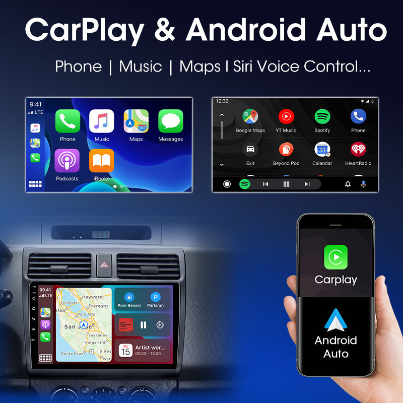 Vtopek-Radio con GPS para coche, reproductor multimedia con Android 11, 10 pulgadas, 4G, Carplay, DSP, 2din, vídeo, para Suzuki Swift 2003-2010