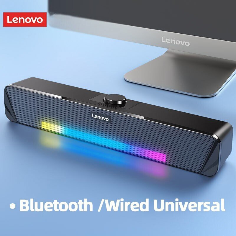 Original Lenovo TS33 Bluetooth 5.0 Professional Anti-magnetic Speaker 360° Surroud Session Speaker TV Loudspeaker