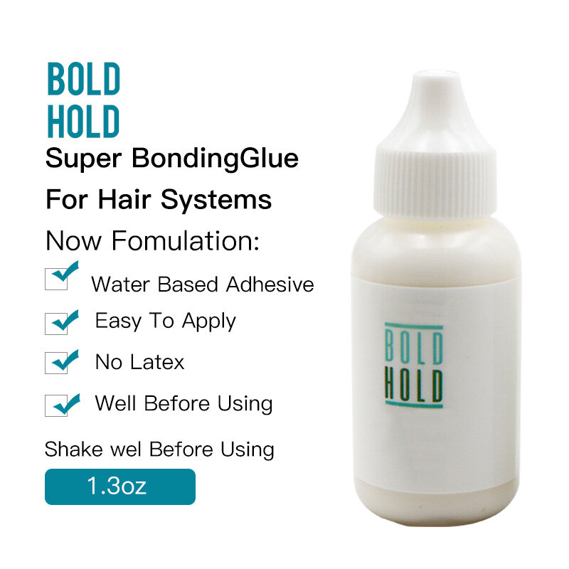 Impermeável invisível Lace Front Wig Glue, Bold Hold, adesivo de substituição do cabelo, forte para Toupee, 2pcs