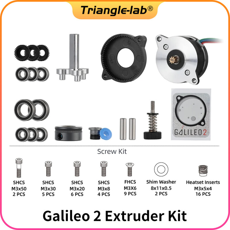 CTrianglelab LDO Galileo 2 Extruder 9: 1 tooth ratio directly drive extruder for VORON stealthburner afterburner Replace Sherpa