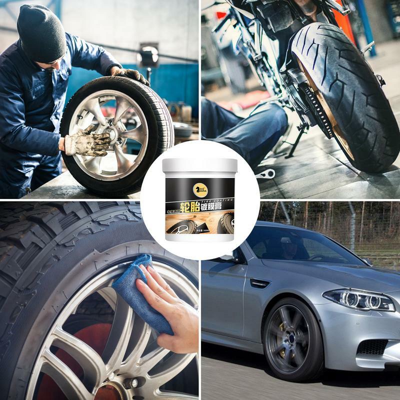 タイヤ保護用のシャイン強化コーティング,自動研磨ペースト,迅速で簡単なタイヤクリーナー,ホイールワックス,効果的なホイールケア製品