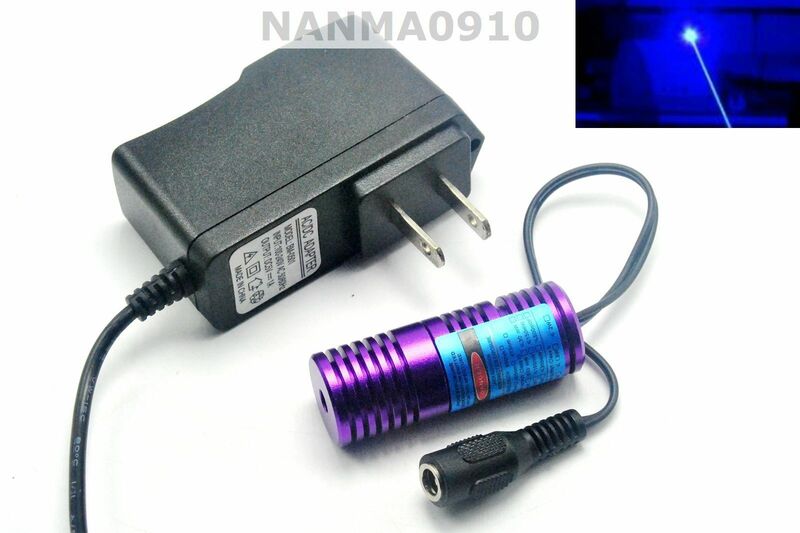 Modulo diodo Laser blu focalizzabile 445nm 450nm 50mW con 5V Power Dot Lazer 20 x58mm