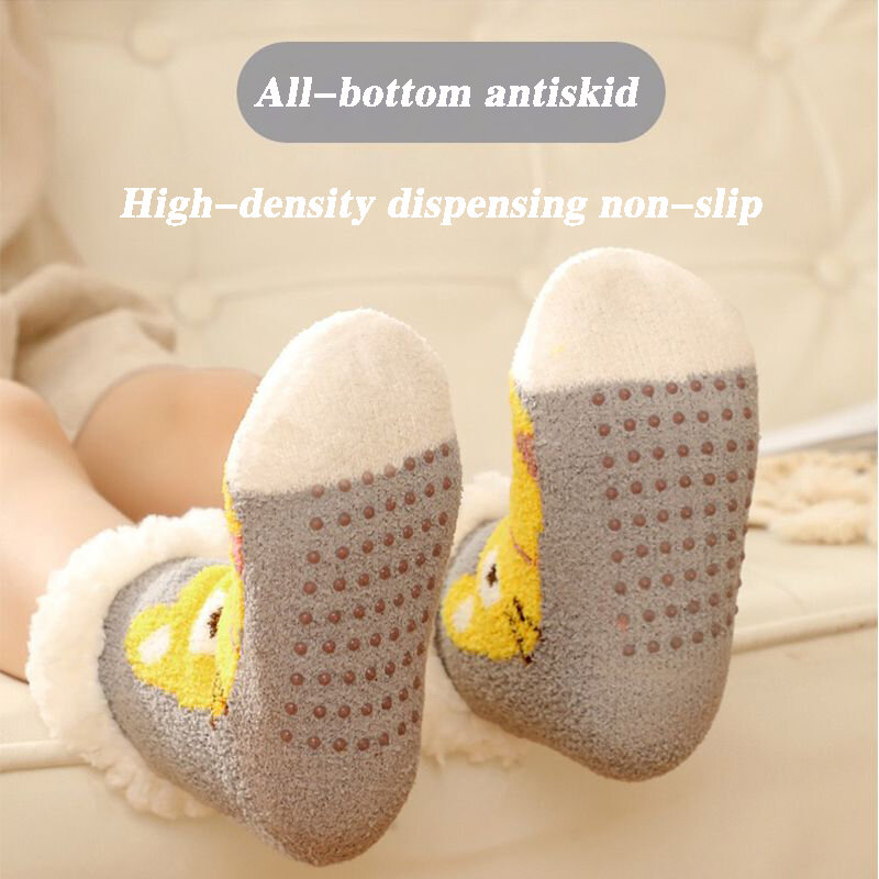 Weihnachten Frauen Baby Anti-slip Socken Verdicken Warme Winter Nette Lustige Geschenk für Tochter Kawaii Jungen Mädchen Hause Schlafen boden Neue