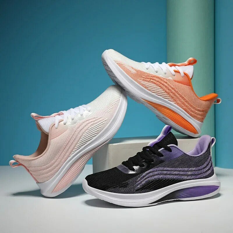 Nowe buty do biegania oddychające sportowe buty treningowe studenckie nastolatki sneakersy tenisówki