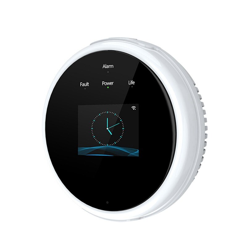 Detector de Gas con Wifi, Sensor de fugas inteligente para el hogar, pantalla LED, detectores de fugas de Gas Natural, alarma, enchufe estadounidense