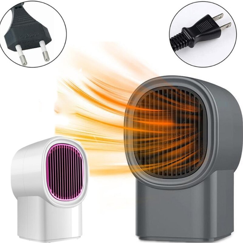 M2EE Winter Space Heater Portable Quiet Electric Heater Desk Heater Fan Suitable for Office Home Whole Room Fast Heating 500W
