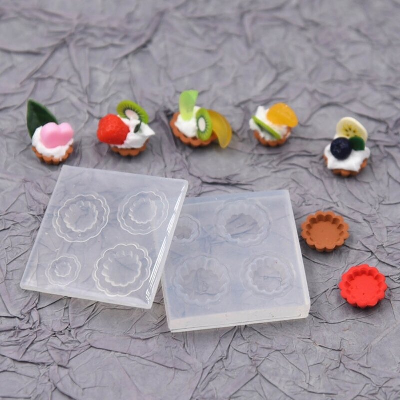 Mini Silicone Mold Epoxy Resin Molds DIY Ornaments Dessert  Mould for Baking Crafting Home Table Decorations