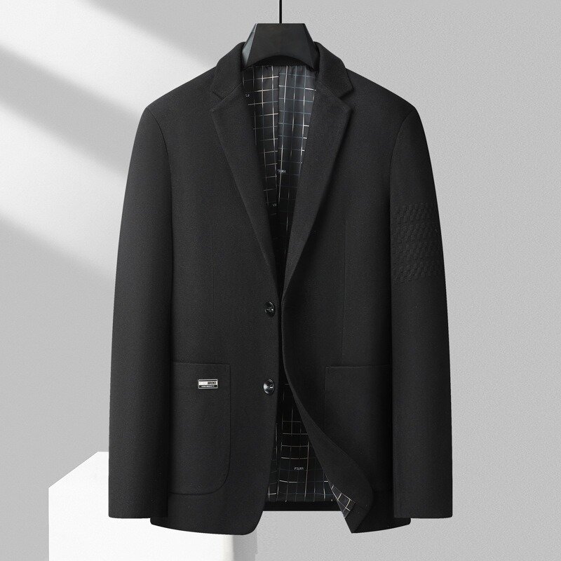Мужской деловой Блейзер большого размера, однотонная повседневная куртка, Свадебный костюм, пальто для мужчин, 4XL, Осень-зима