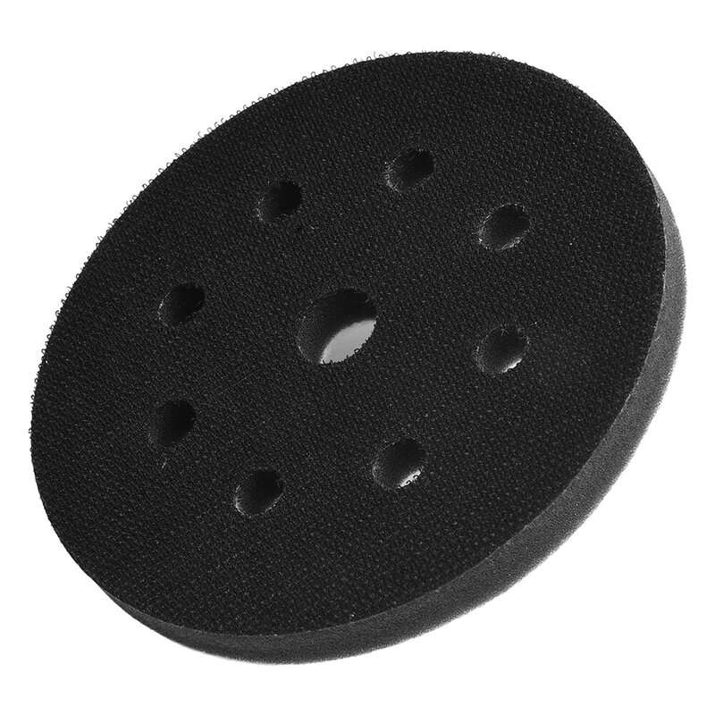 125mm Interface Soft Pad 9 Holes For 5'' Orbital Sanders Interface Soft Pad Hook And Loop Disc Sander Backing Pad