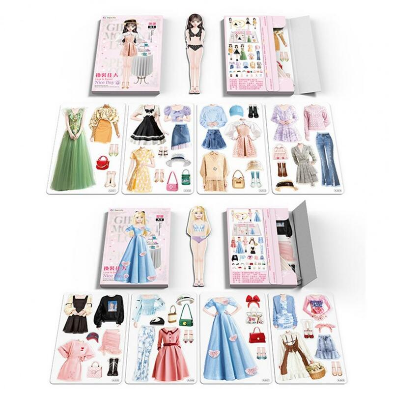 磁気プリンセス紙人形、シミュレーションプレイトイ、スムーズなバリフリーの作成服、パズルゲームをドレスアップ