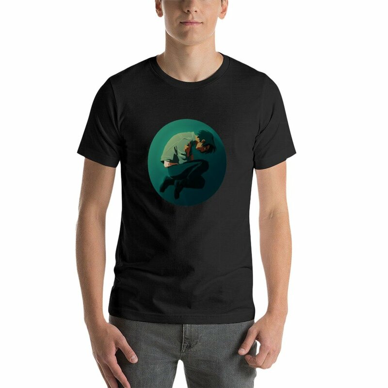 T-shirt gráfica Animal Print masculina, deprimido, secagem rápida, tops verão, engraçado
