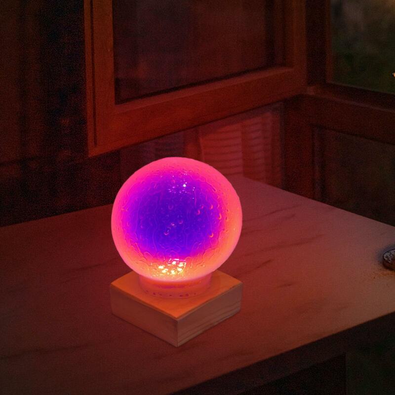 Moon Lamp Nightlight with Wood Stand Atmosphere Lamp Moonlight Lamp Table Lamp for Cafe Background Girls Boys Kids Adults Decor