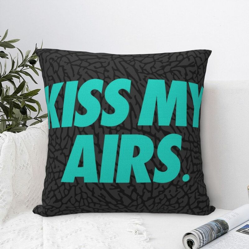 KISS MY AIRS Square Pillowcase Pillow Cover Polyester Cushion Zip Decorative Comfort Throw Pillow for Home Car