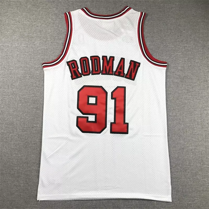 Pakaian kaus basket pria baru Amerika Rodman PIPPEN kaus ukuran Eropa kaus celana pendek katun longgar Sweatshirt
