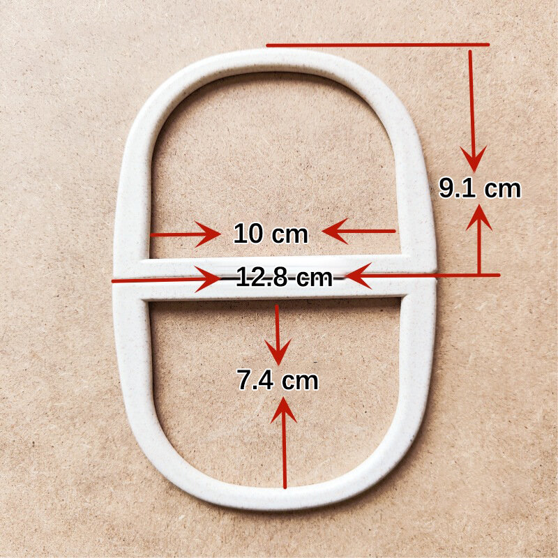 2 Stück d Form runde Harz Tasche Griff für hand gefertigte Handtasche Geldbörse Rahmen DIY gewebte Tasche Zubehör Mode Tasche Griffe