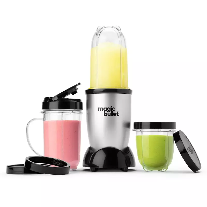 Piece Personal Blender MBR-1101 – Silver Small Mixer, Easy To Carry
