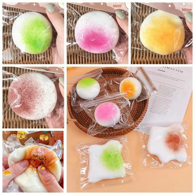 Silicone Vent Squeezing Toys Relaxed Interesting Decompression Animal Toy Anti-fidget Creative Cake Food Toy Children Toys